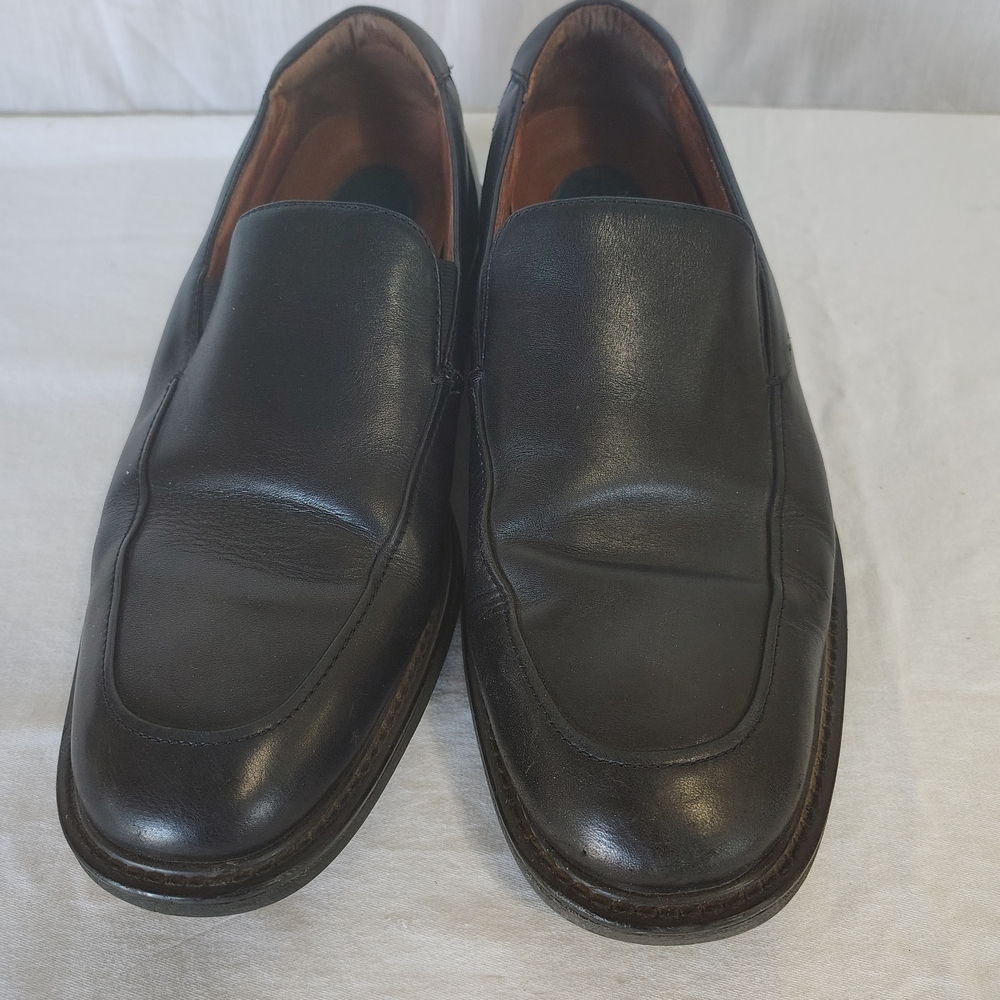 Classic Black Leather Men's Loafers